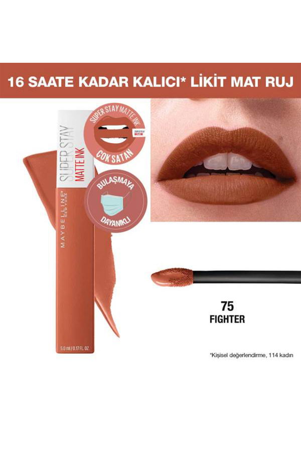 Maybelline New York Super Stay Matte Ink Likit Mat Ruj STD Maybelline New York Super Stay Matte Ink Likit Mat Ruj STD