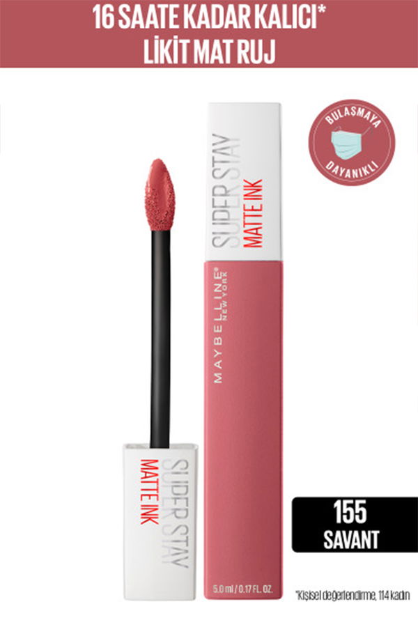Maybelline New York Super Stay Matte Ink Likit Mat Ruj STD Maybelline New York Super Stay Matte Ink Likit Mat Ruj STD