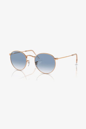 Ray-Ban Round Metal Unisex Güneş Gözlüğü GOLD MAVİ