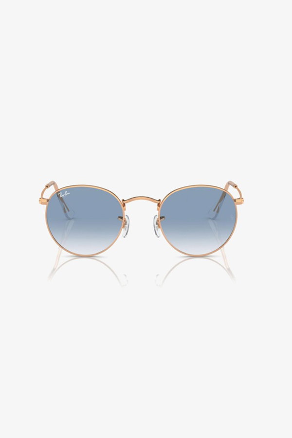 Ray-Ban Round Metal Unisex Güneş Gözlüğü GOLD MAVİ