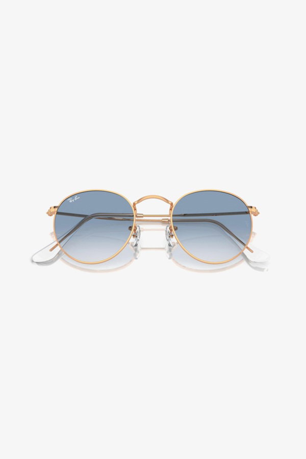 Ray-Ban Round Metal Unisex Güneş Gözlüğü GOLD MAVİ