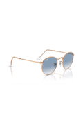 Ray-Ban Round Metal Unisex Güneş Gözlüğü GOLD MAVİ