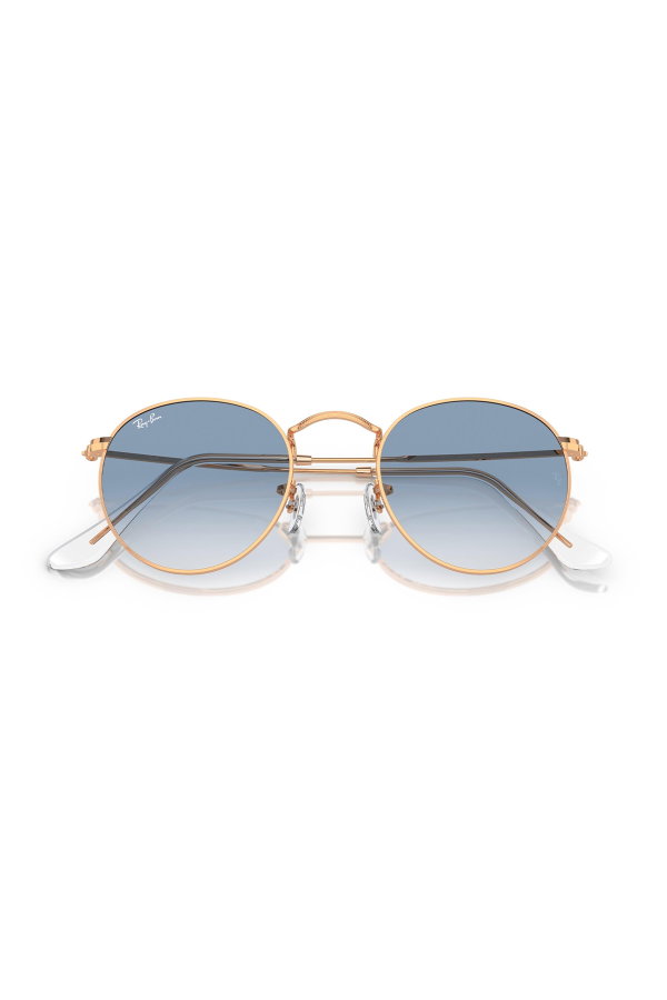 Ray-Ban Round Metal Unisex Güneş Gözlüğü GOLD MAVİ