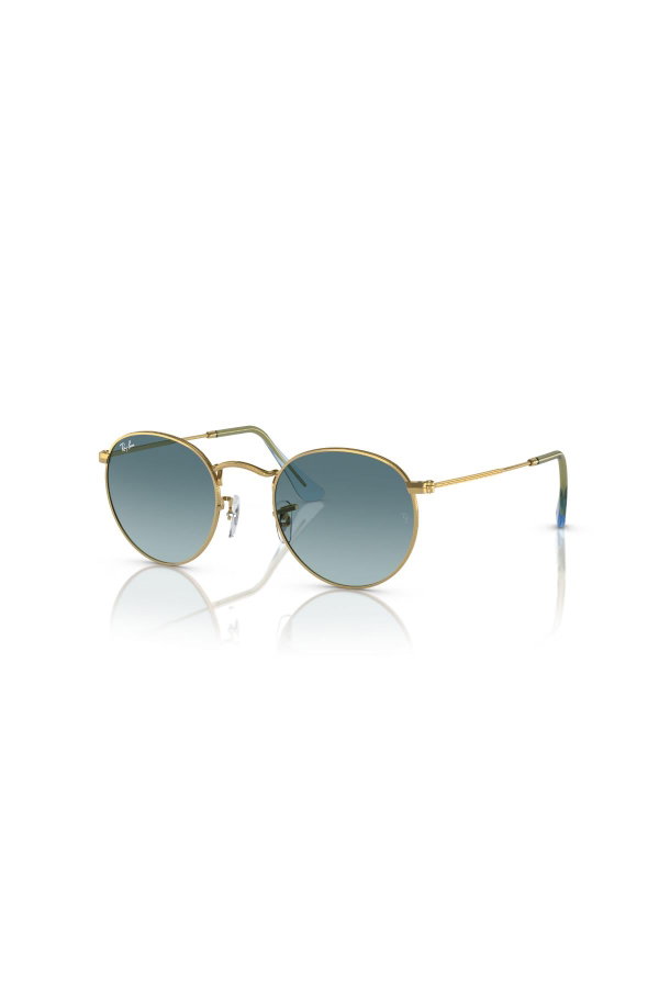 Ray-Ban Round Metal Unisex Güneş Gözlüğü GOLD MAVİ