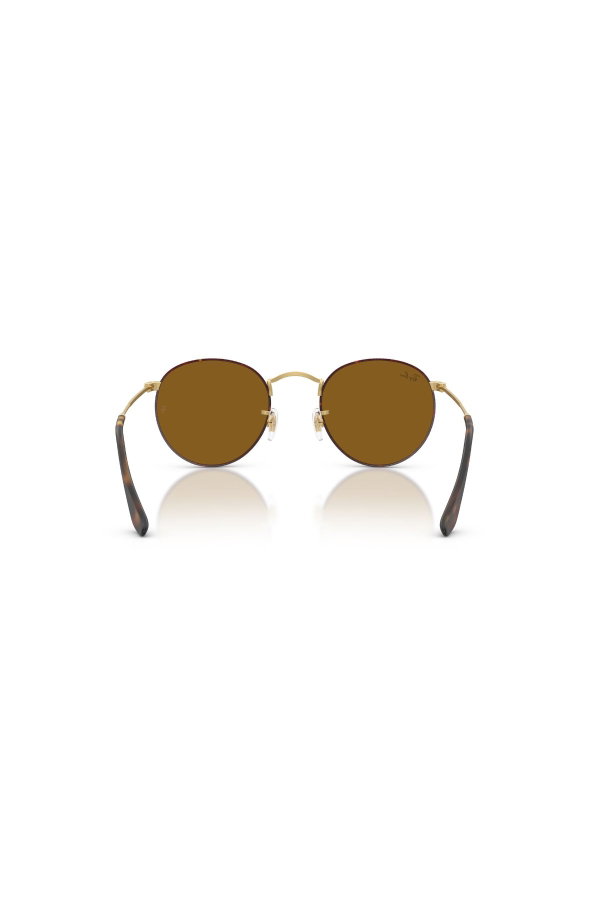 Ray-Ban Round Metal Unisex Güneş Gözlüğü KAHVE-ALTI