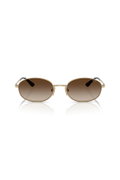 Vogue Eyewear Kadın Polarize Güneş Gözlüğü GOLD GRİ