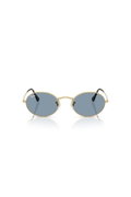 Ray-Ban Oval Metal Summer Capsule Unisex Güneş Gözlüğü MAVİ