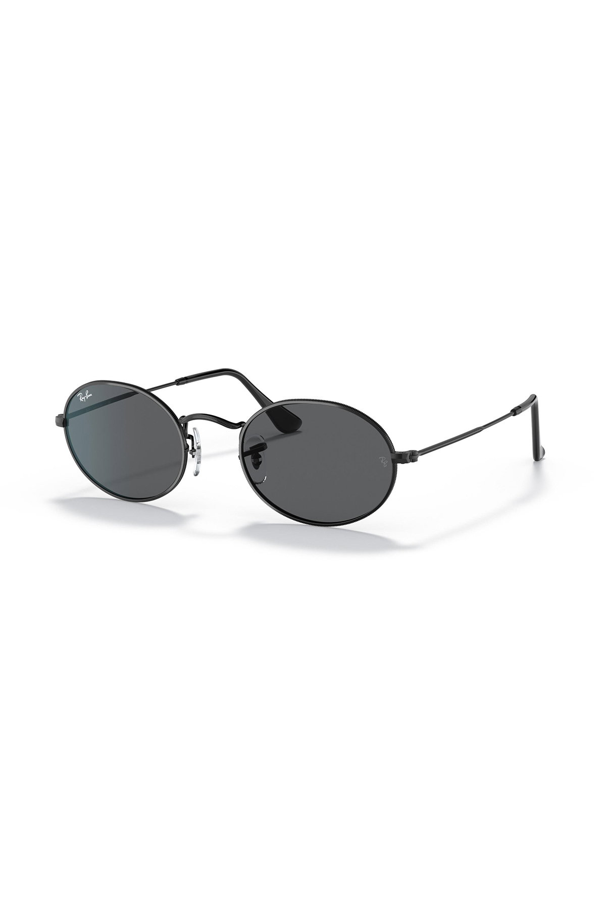 Ray-Ban Oval Metal Erkek Güneş Gözlüğü SİYAH-GRİ