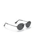 Ray-Ban Oval Metal Erkek Güneş Gözlüğü SİYAH-GRİ