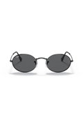 Ray-Ban Oval Metal Erkek Güneş Gözlüğü SİYAH-GRİ