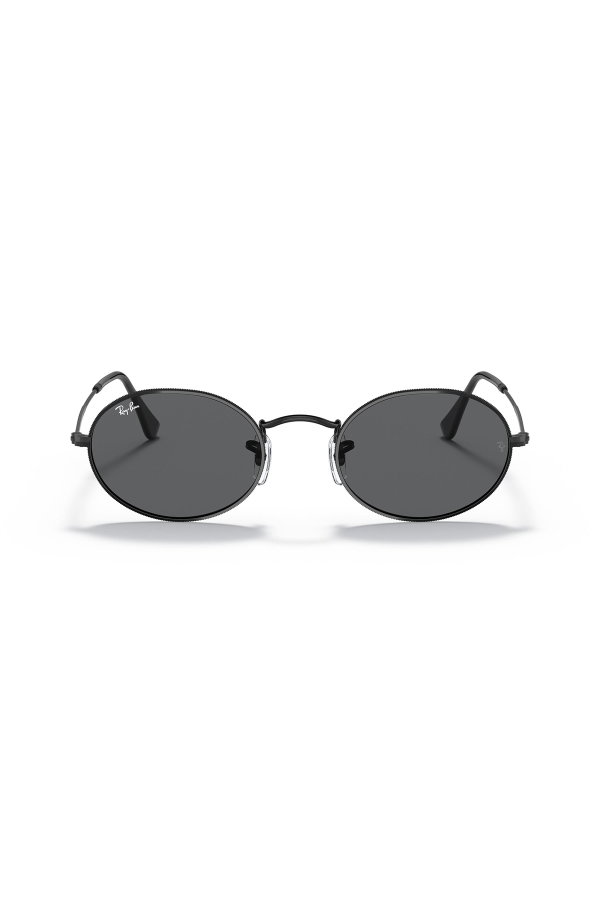 Ray-Ban Oval Metal Erkek Güneş Gözlüğü SİYAH-GRİ
