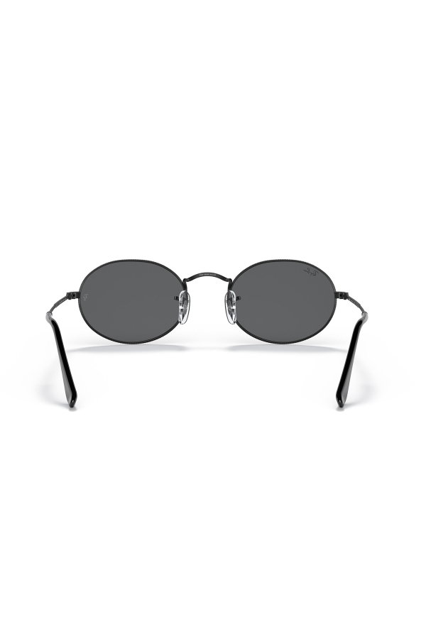 Ray-Ban Oval Metal Erkek Güneş Gözlüğü SİYAH-GRİ