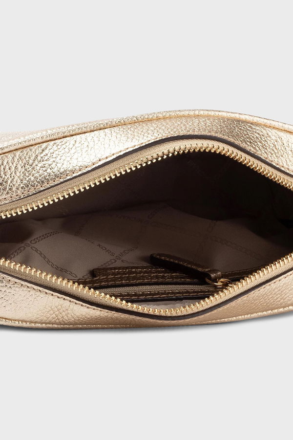 Michael Kors Logolu Hakiki Deri Çıkarılabilir Zincir Askılı Kadın Çanta GOLD Michael Kors Logolu Hakiki Deri Çıkarılabilir Zincir Askılı Kadın Çanta GOLD