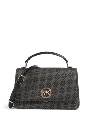 Michael Kors Delancey Crossbody Kanvas Kadın Çanta SIYAH Michael Kors Delancey Crossbody Kanvas Kadın Çanta SIYAH
