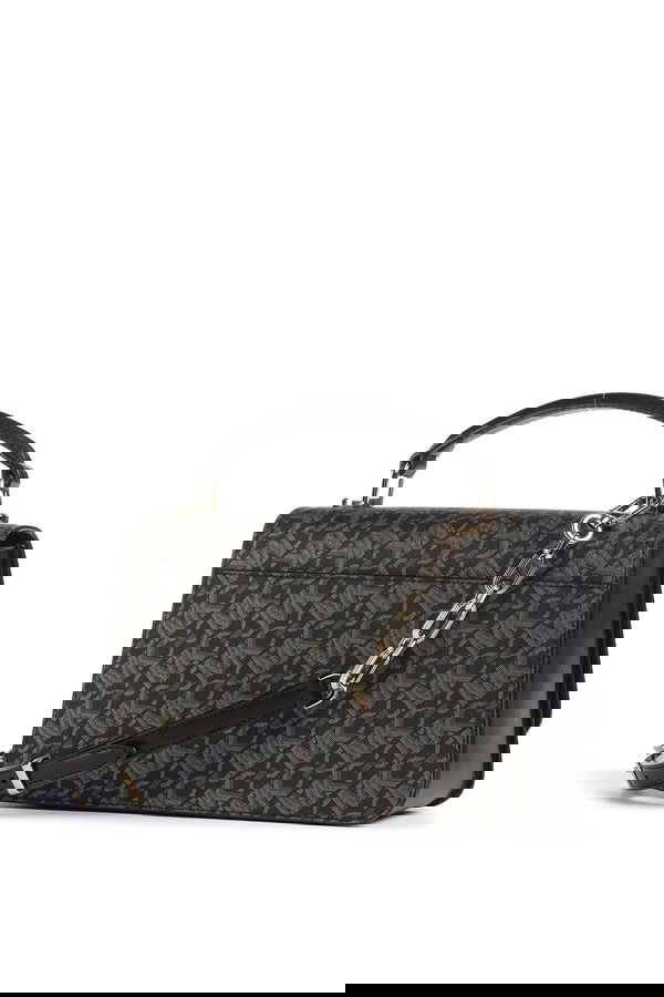 Michael Kors Delancey Crossbody Kanvas Kadın Çanta SIYAH Michael Kors Delancey Crossbody Kanvas Kadın Çanta SIYAH