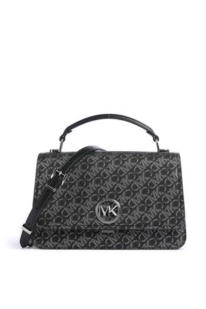 Michael Kors Delancey Crossbody Kanvas Kadın Çanta SIYAH Michael Kors Delancey Crossbody Kanvas Kadın Çanta SIYAH