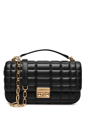 Michael Kors Tribeca Büyük Kapitone Deri Omuz Çantası SIYAH Michael Kors Tribeca Büyük Kapitone Deri Omuz Çantası SIYAH