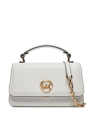 Michael Kors Küçük Deri  Kadın Çapraz Çanta Beyaz Michael Kors Küçük Deri  Kadın Çapraz Çanta Beyaz