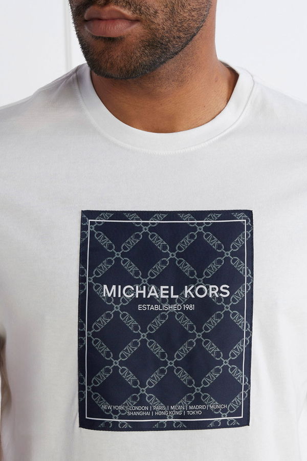 Micheal Kors Erkek T-shirt Beyaz Micheal Kors Erkek T-shirt Beyaz