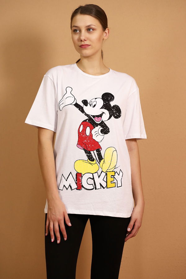 Gabria Mickey Mause Baskılı T-shirt