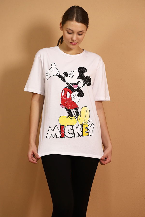 Gabria Mickey Mause Baskılı T-shirt