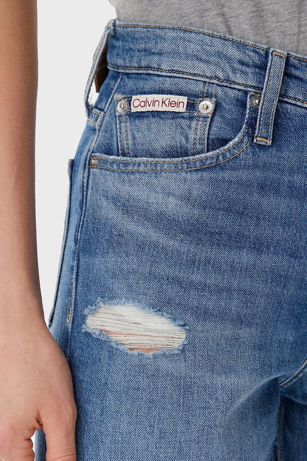 Calvin Klein Kadın Mom Jean Pantolon Denım