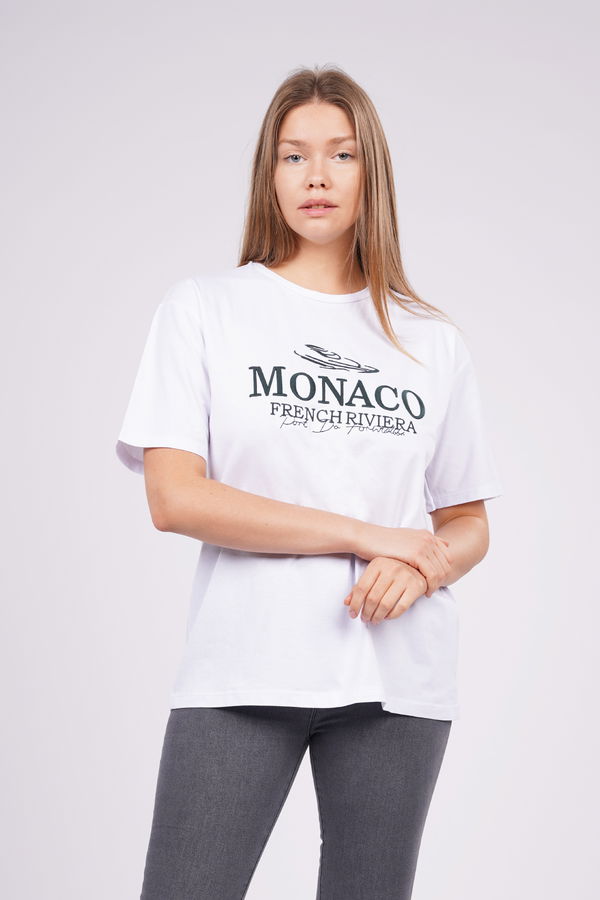 Gabria Monaco Nakışlı T-shirt