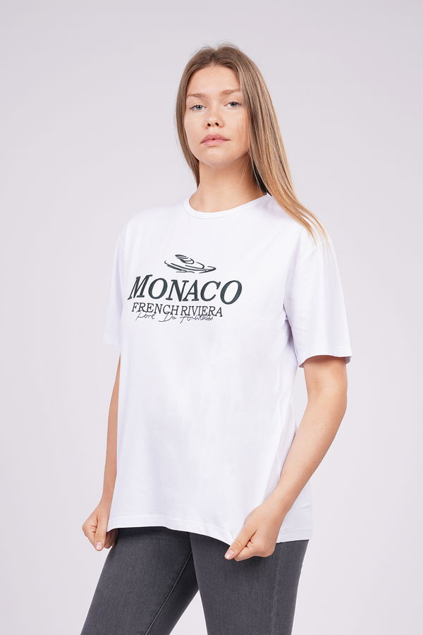 Gabria Monaco Nakışlı T-shirt