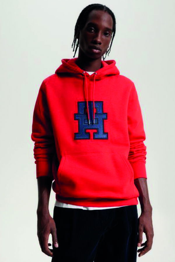 Tommy Hilfiger Logo Baskılı Sweat TURUNCU