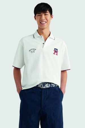 Tommy Hilfiger Polo Yaka T-shirt BEYAZ Tommy Hilfiger Polo Yaka T-shirt BEYAZ