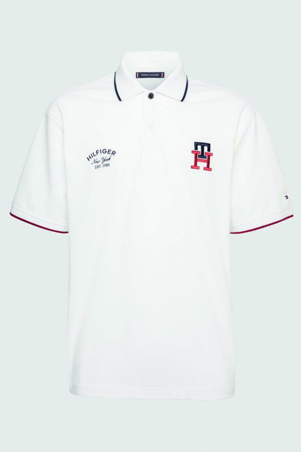 Tommy Hilfiger Polo Yaka T-shirt BEYAZ