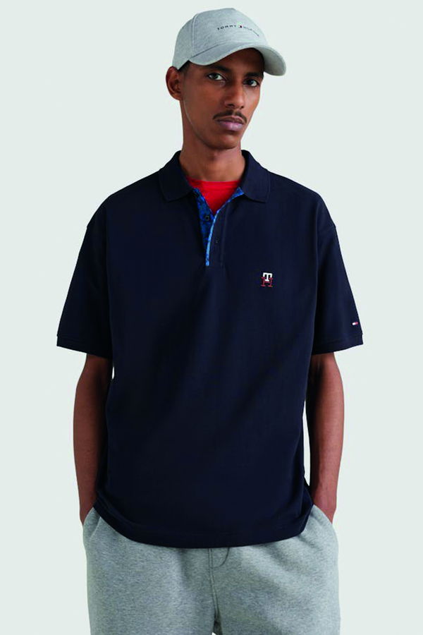 Tommy Hilfiger Polo Yaka Erkek T-shirt LACİVERT