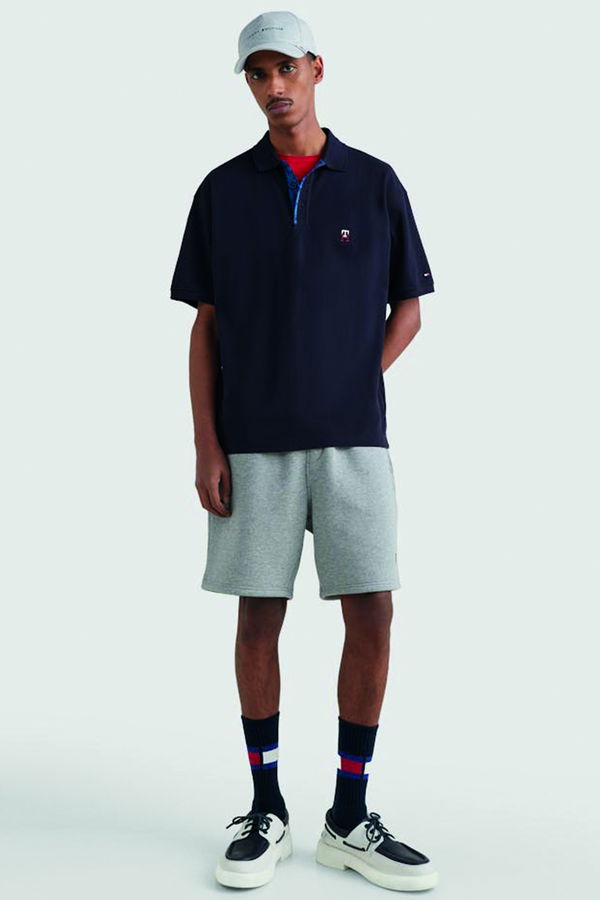 Tommy Hilfiger Polo Yaka Erkek T-shirt LACİVERT