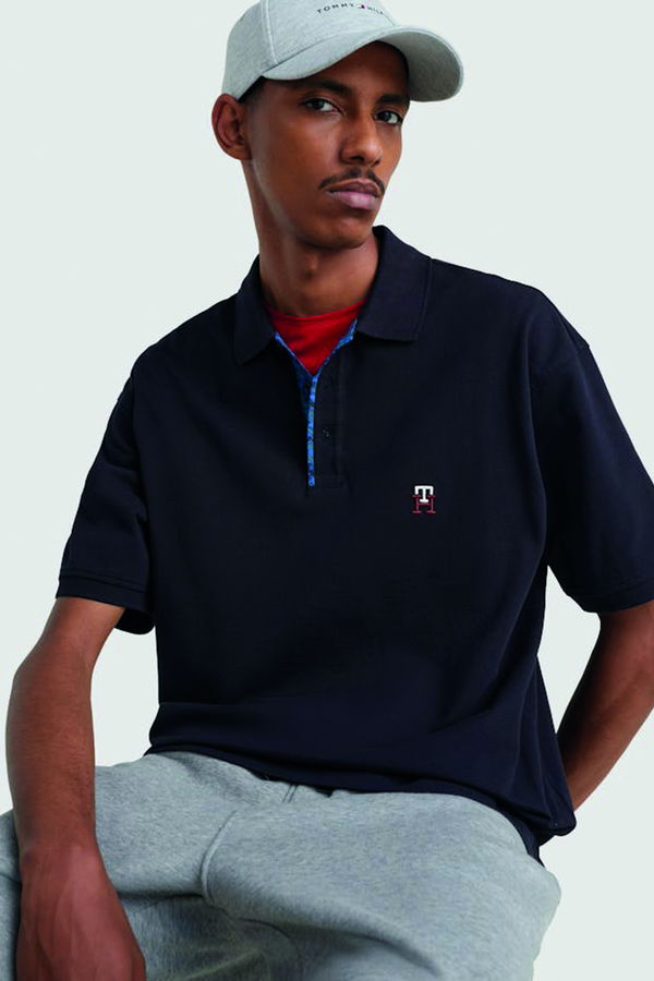 Tommy Hilfiger Polo Yaka Erkek T-shirt LACİVERT