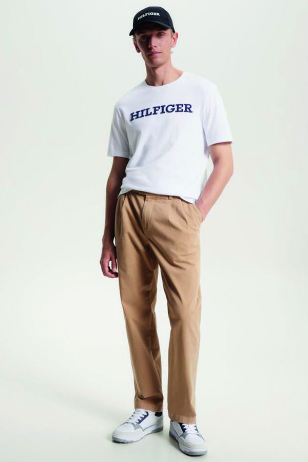 Tommy Hilfiger Erkek T-shirt BEYAZ