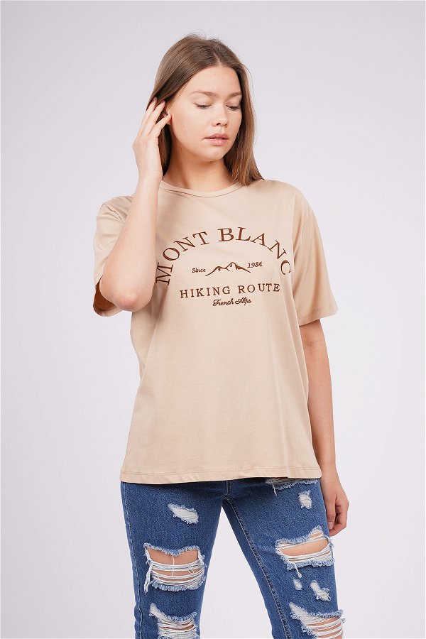 Gabria Mont Blanc Nakışlı T-shirt