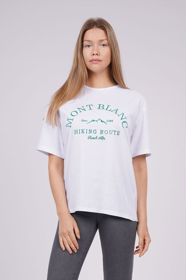 Gabria Mont Blanc Nakışlı T-shirt