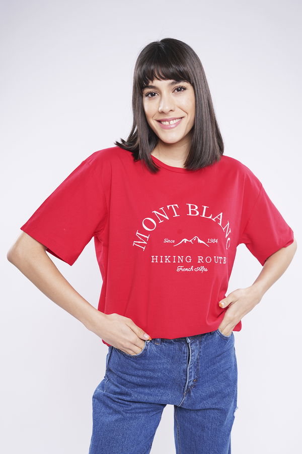 Gabria Mont Blanc Nakışlı T-shirt