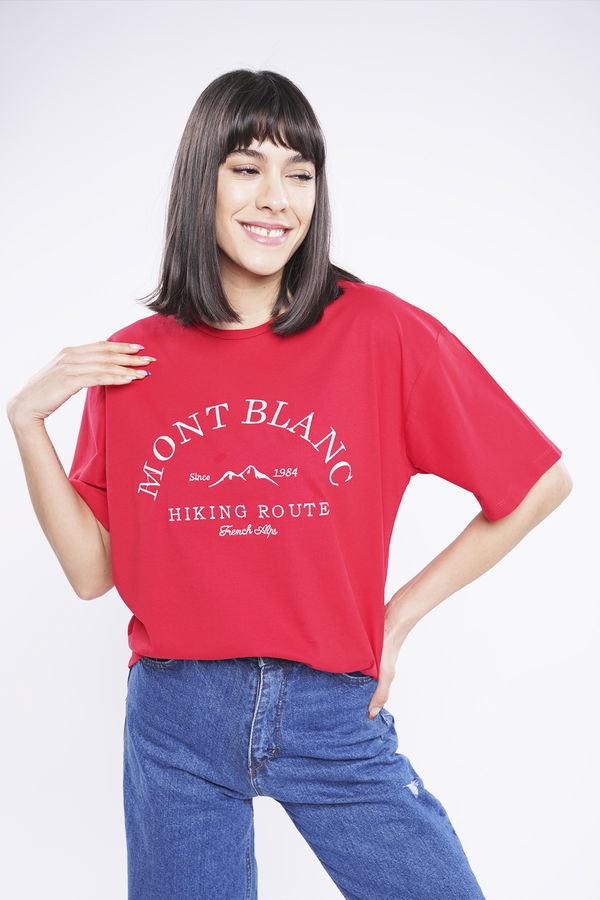 Gabria Mont Blanc Nakışlı T-shirt