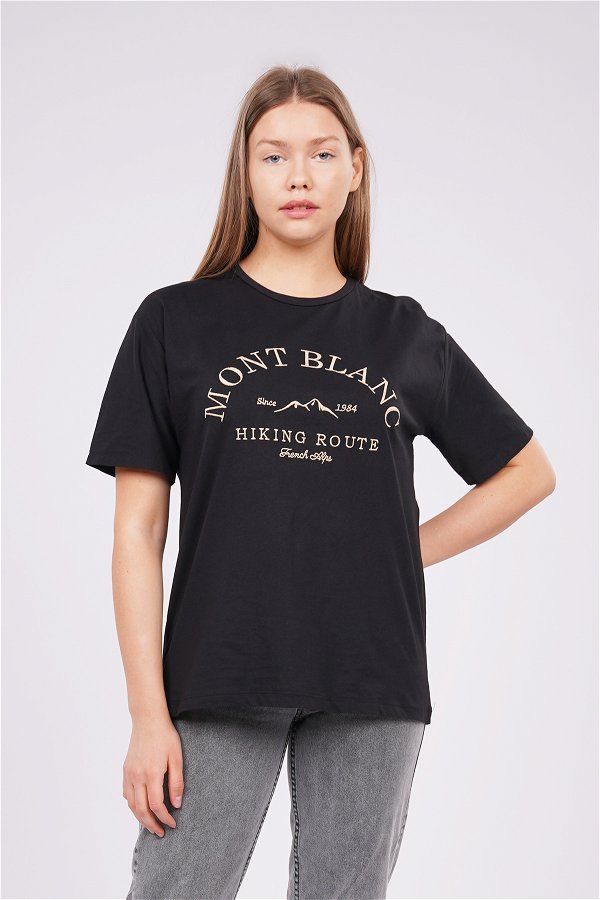Gabria Mont Blanc Nakışlı T-shirt
