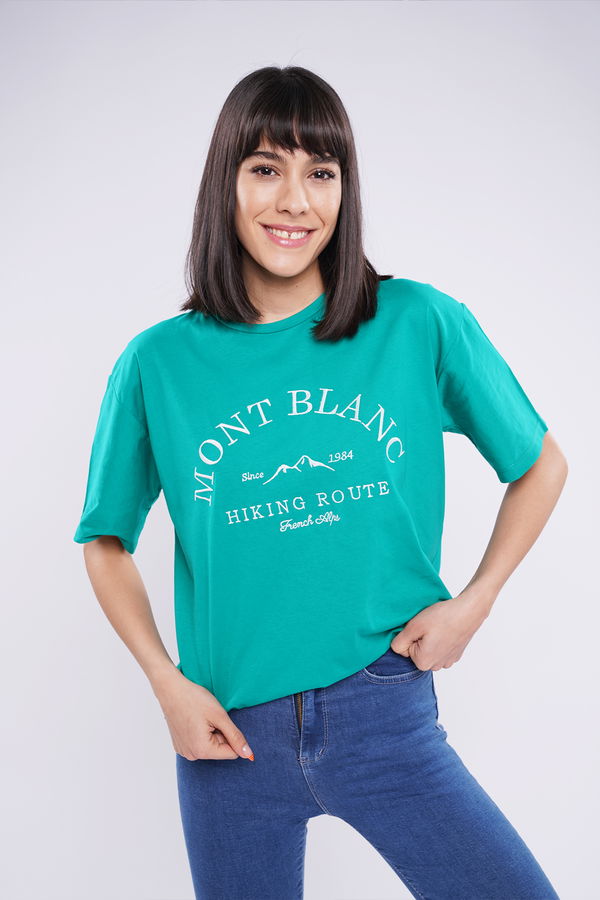 Gabria Mont Blanc Nakışlı T-shirt