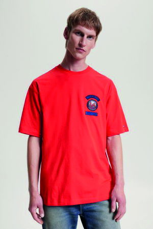 Tommy Hilfiger Logo Baskılı T-shirt TURUNCU Tommy Hilfiger Logo Baskılı T-shirt TURUNCU