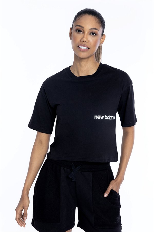 New Balance Kadın T-shirt SİYAH
