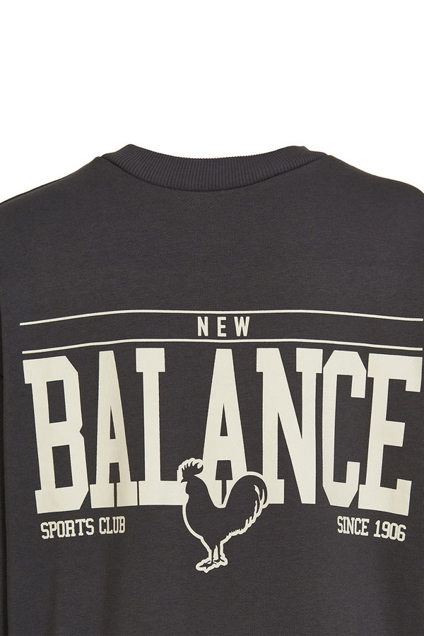 New Balance Baskılı Erkek Sweat ANTRASİT