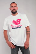 New Balance Lifestyle Beyaz Erkek T-shirt Beyaz