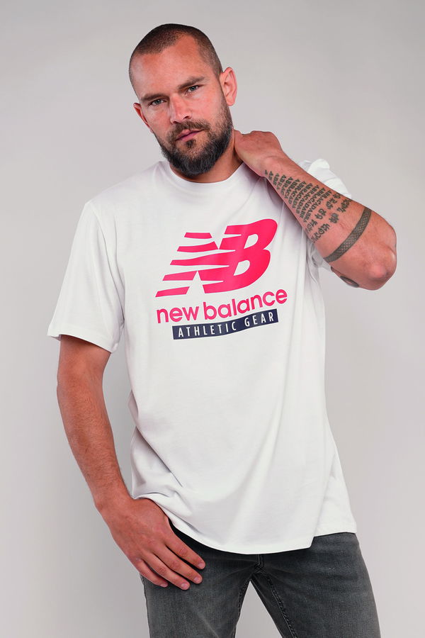 New Balance Lifestyle Beyaz Erkek T-shirt Beyaz