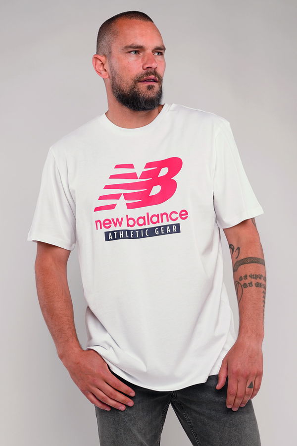 New Balance Lifestyle Beyaz Erkek T-shirt Beyaz