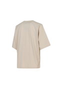 New Balance Kadın Bisiklet Yaka T-shirt BEJ