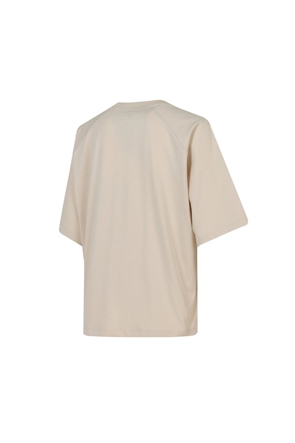 New Balance Kadın Bisiklet Yaka T-shirt BEJ
