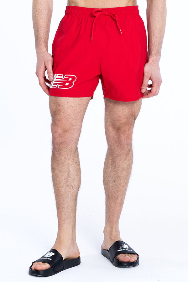 New Balance Erkek Deniz Şortu Kırmızı New Balance Erkek Deniz Şortu Kırmızı